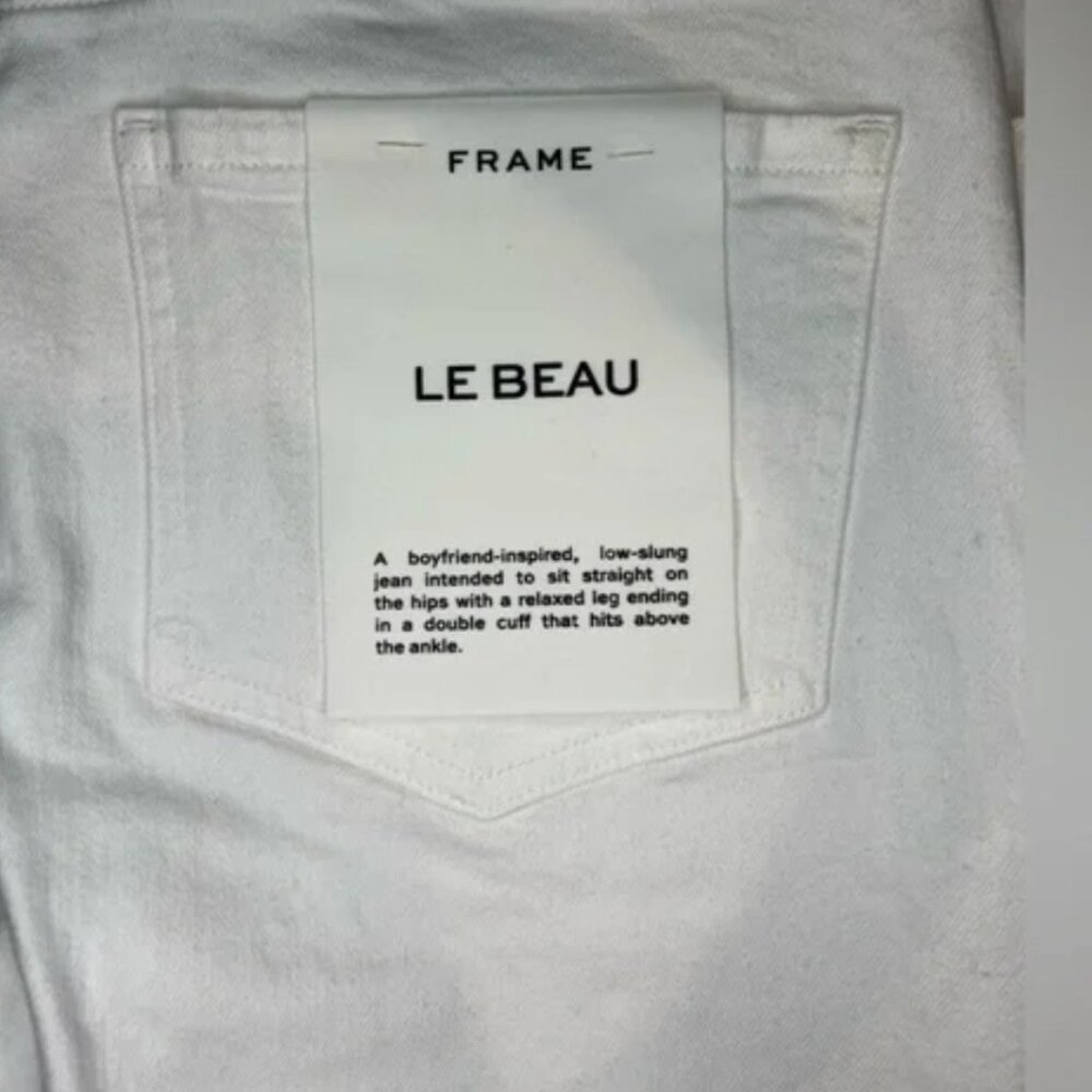 Frame Le Beau White Jeans, Sz‎ 28 - Picture 7 of 7